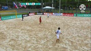 La selección de fútbol playa de Panamá perdió 4-3 ante los Estados Unidos.