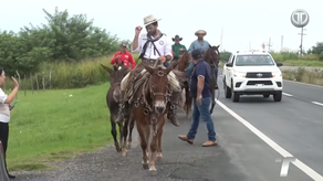 Pedro Henríquez Biondo, un vaquero brasileño.&nbsp;