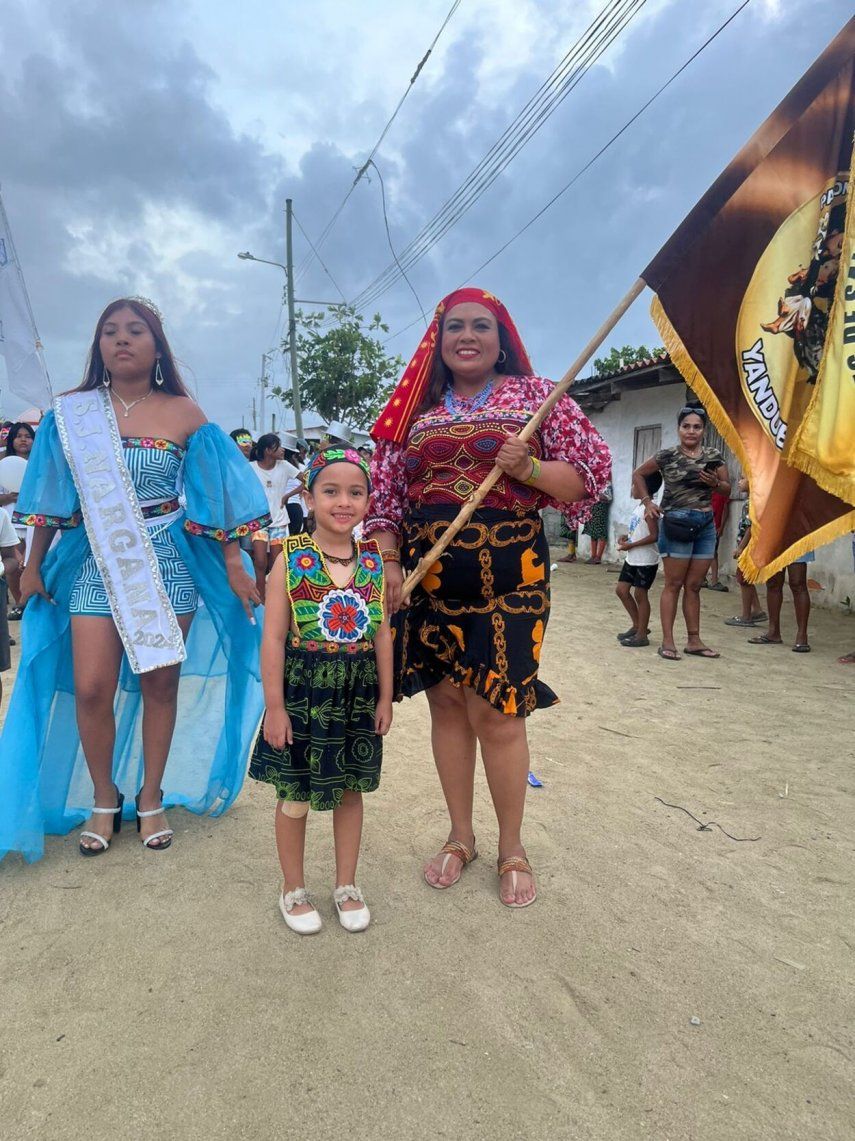 Elizabeth Jipsion fue la abanderada en las patronales de San José de Yandup