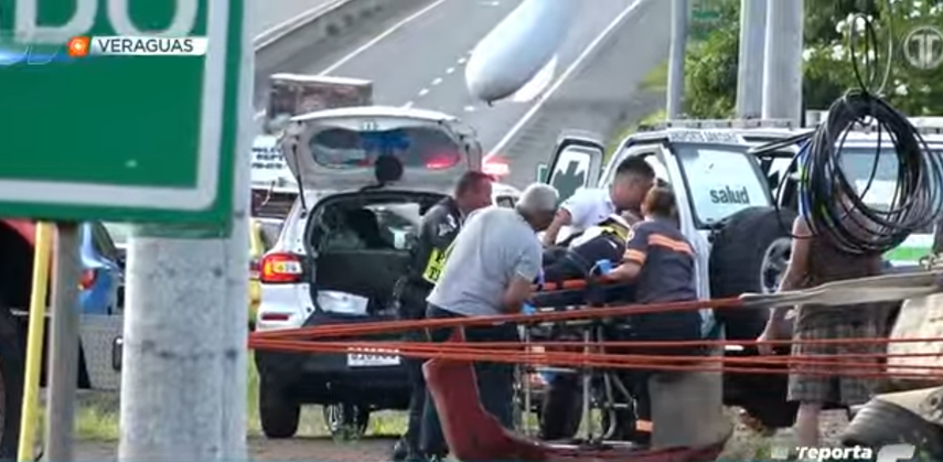 Aparatoso accidente de tránsito en Veraguas.