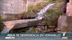 Moradores de Veranillo denuncian desperdicio de agua potable