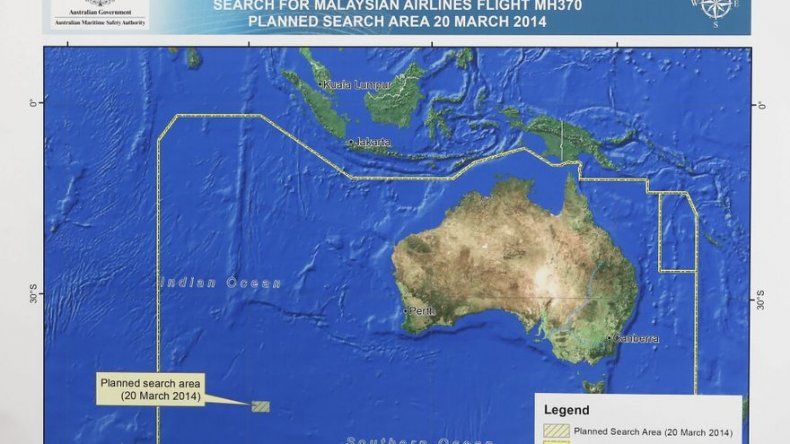 El MH370 desaparecido no cayó en el lugar donde se captaron señales acústicas
