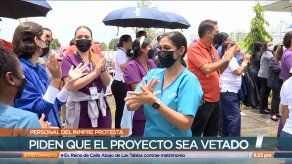 Personal del Imfre protesta