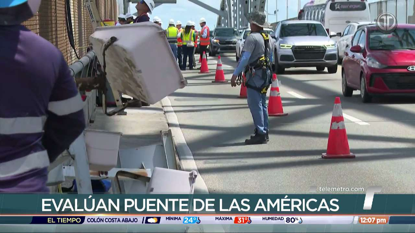 Diputados de la Comisión de Infraestructura Pública inspeccionan el Puente de las Américas.