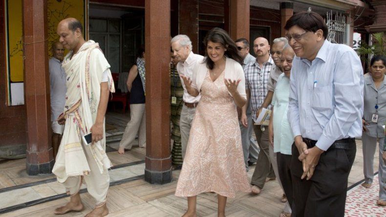Embajadora de EEUU en la ONU Nikki Haley visita la India