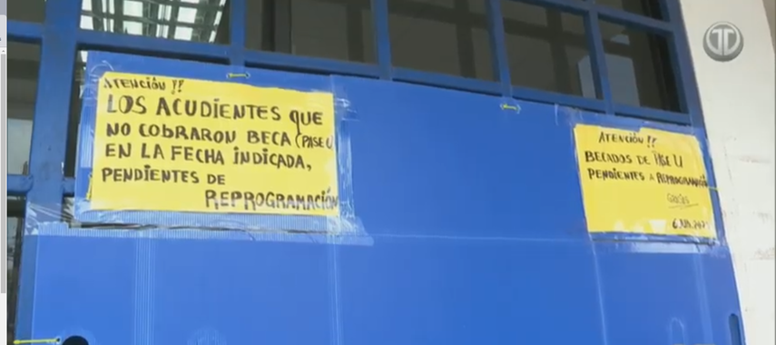 Reporte de la reprogramación del IFARHU de la beca PASE-U.