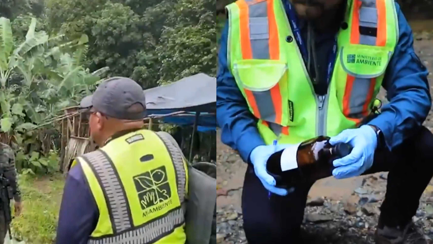 MiAmbiente desmantela 22 campamentos de minería ilegal en el Parque Nacional Chagres.