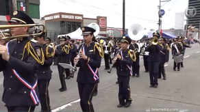 Centros educativos desfilan en el corregimiento de Betania