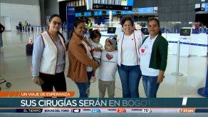 Los pequeños Lia y Kenneth viajan a Colombia para realizarse cirugías de corazón