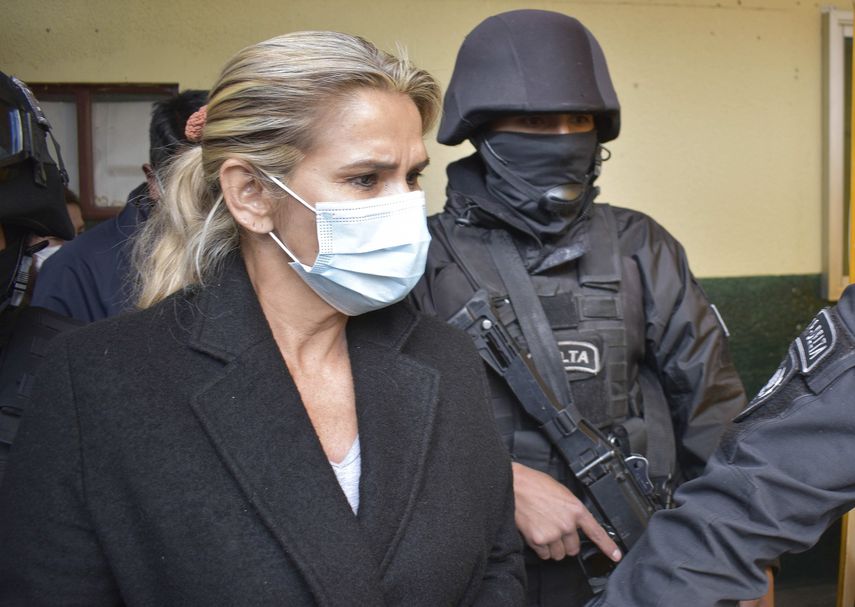 La expresidenta interina de Bolivia Jeanine Áñez.