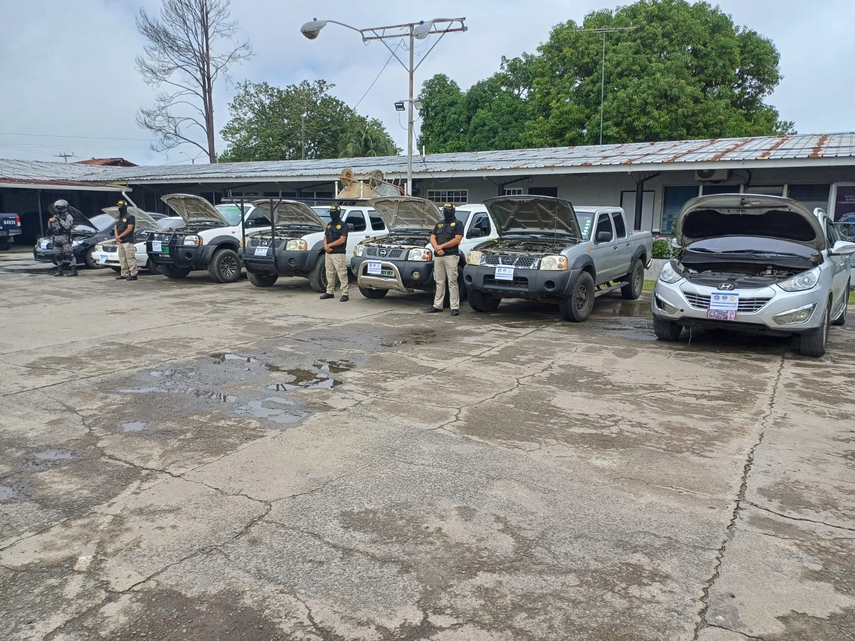 Policía Nacional decomisa piezas de vehículo hurtado