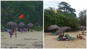 Bandera roja y amarilla en varias playas del interior del país por fuertes oleajes