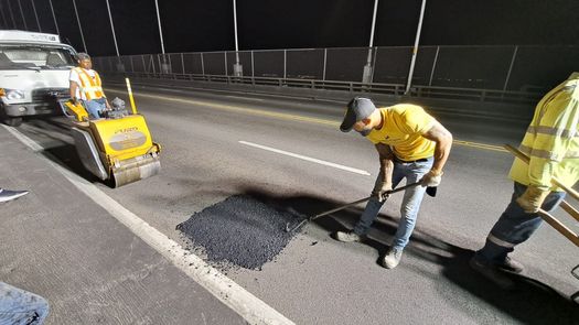 MOP inicia trabajos nocturnos  MOP inicia trabajos nocturnos