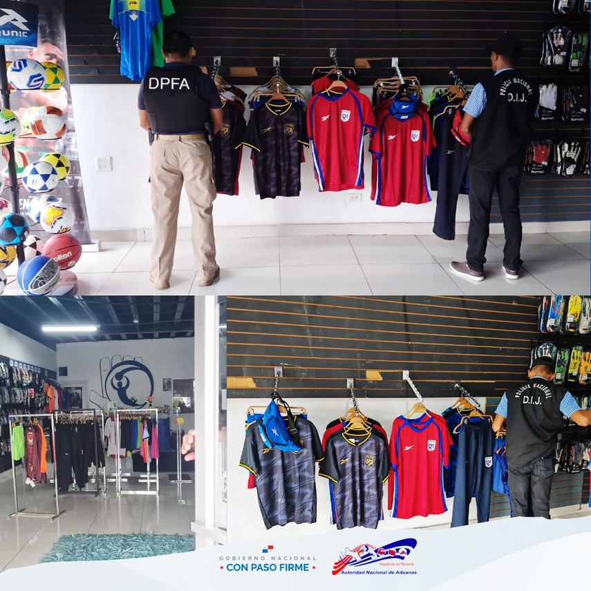 Aduanas retiene camisetas de la selección