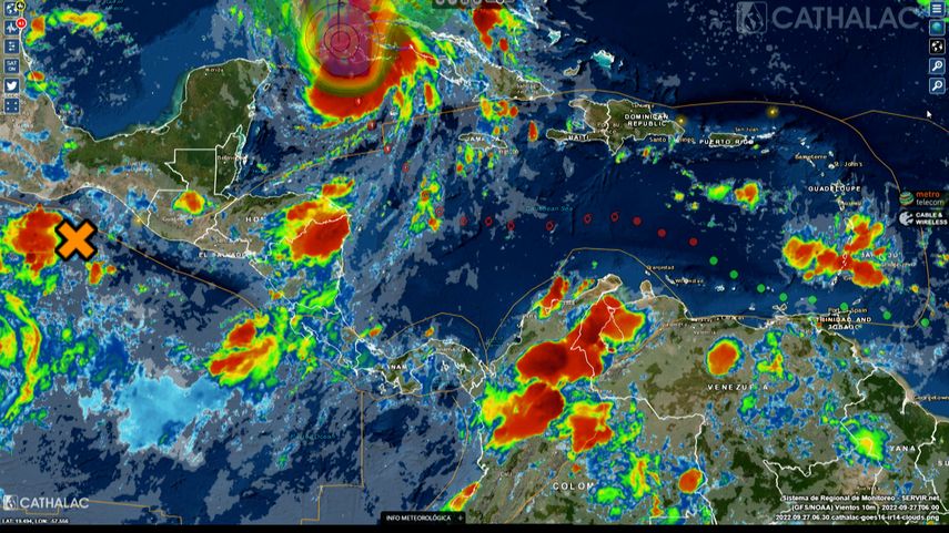 Etesa emitió un aviso de advertencia por tormentas intensas.