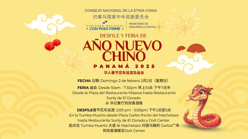 Año Nuevo Chino 2025: Actividades del desfile y la feria en Panamá