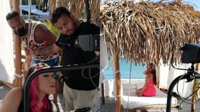 La artista Claire Marie ya grabó el video de Papi Azúcar. Fotos: Lucho Spada