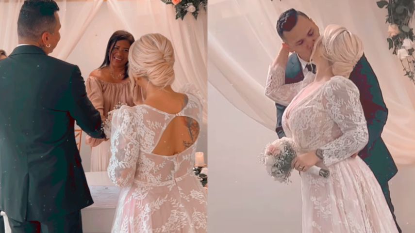 Flex se casa por segunda vez en una íntima boda