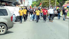 Imagen de una manifestación realizada en la provincia de Colón en octubre de 2021.