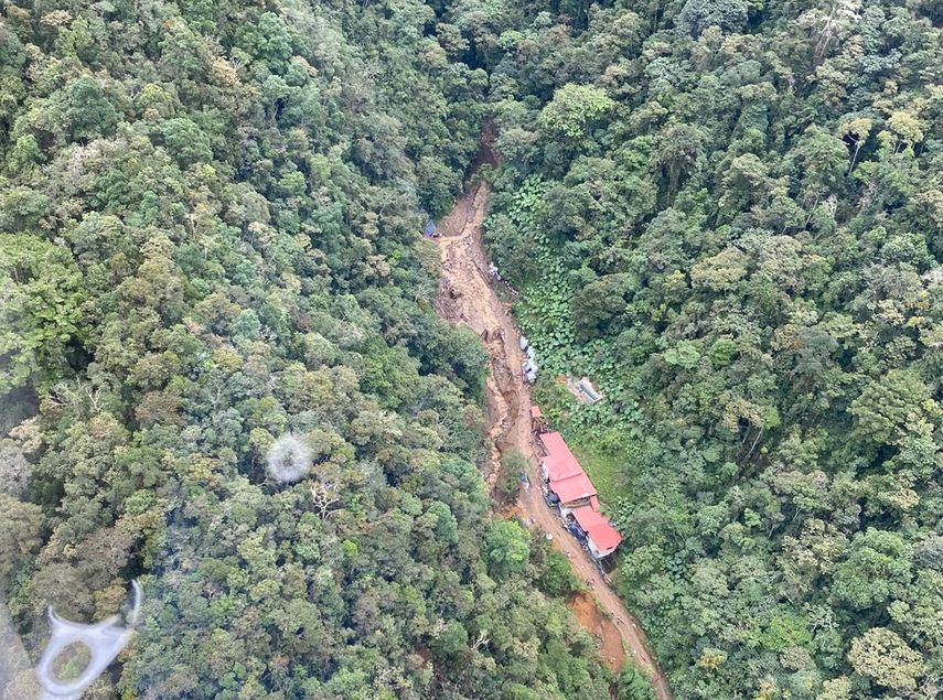 Vista aérea de la zona.