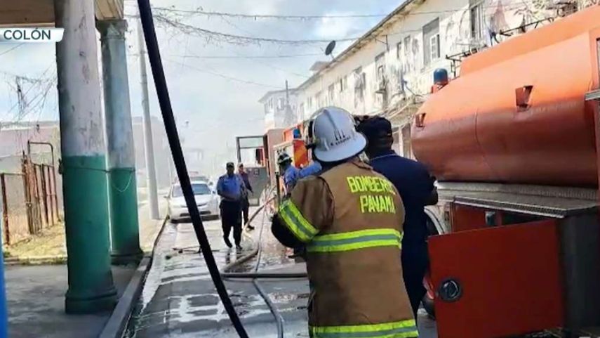 Incendio en apartamento de Colón.