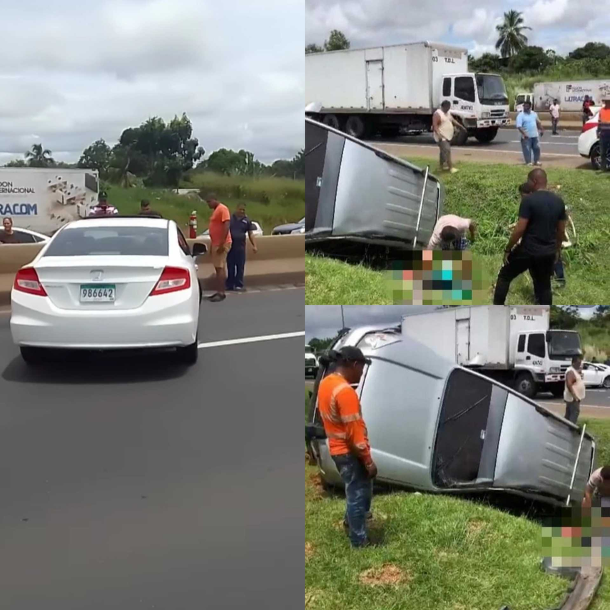 Accidente de tránsito. Fotos suministradas de @Trafiocpanama por @ivanyogui