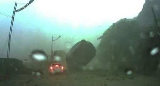 Video: Impresionantes imágenes de un deslizamiento en Taiwán