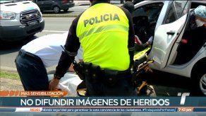 Piden sensibilidad y no difundir imágenes de heridos en accidentes de tránsito