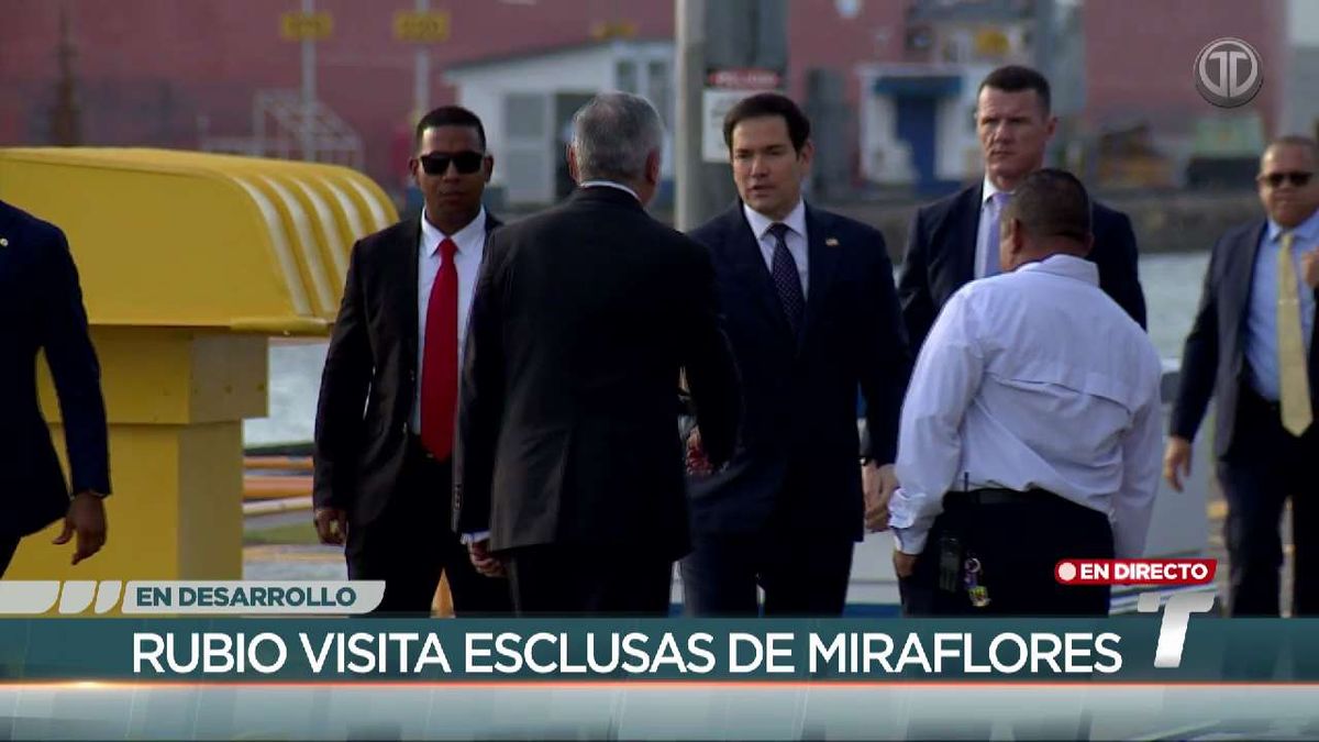 Secretario de Estado de EE.UU., Marco Rubio visita las Esclusas de Miraflores