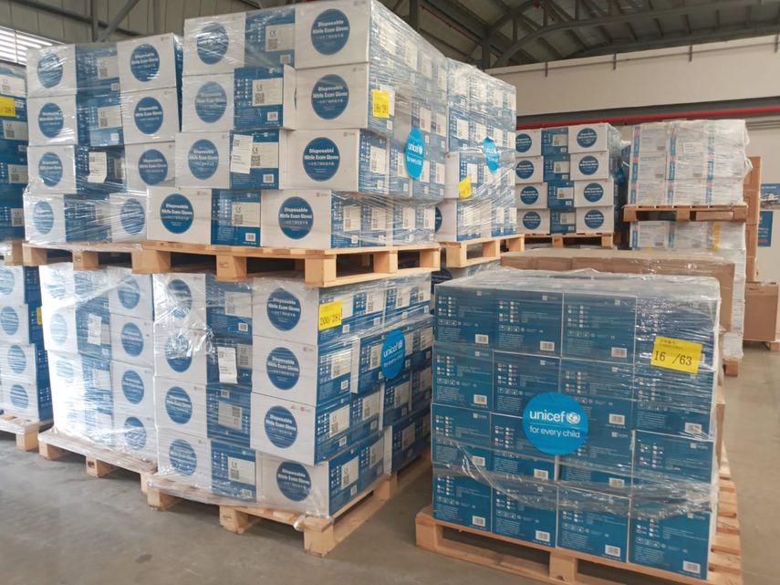 Entre los insumos despachados desde el Hub Humanitario se encuentran equipos de protección personal