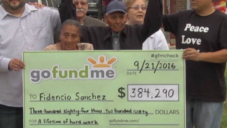 Abuelito paletero recibe donación de 380.000 dólares