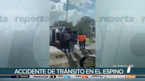 Camión sufre accidente en la vía Interamericana y genera congestionamiento