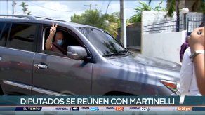 Reunión entre diputados del CD y el expresidente Ricardo Martinelli