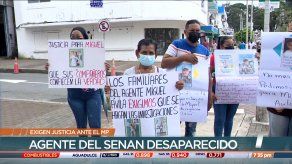 Familiares de agente del Senan