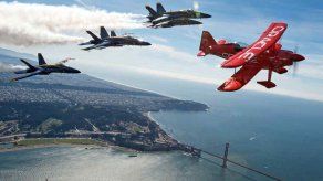 Práctica de maniobras aéreas en San Francisco