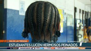 Estudiantes lucen hermosos peinados en el Día de las Trenzas