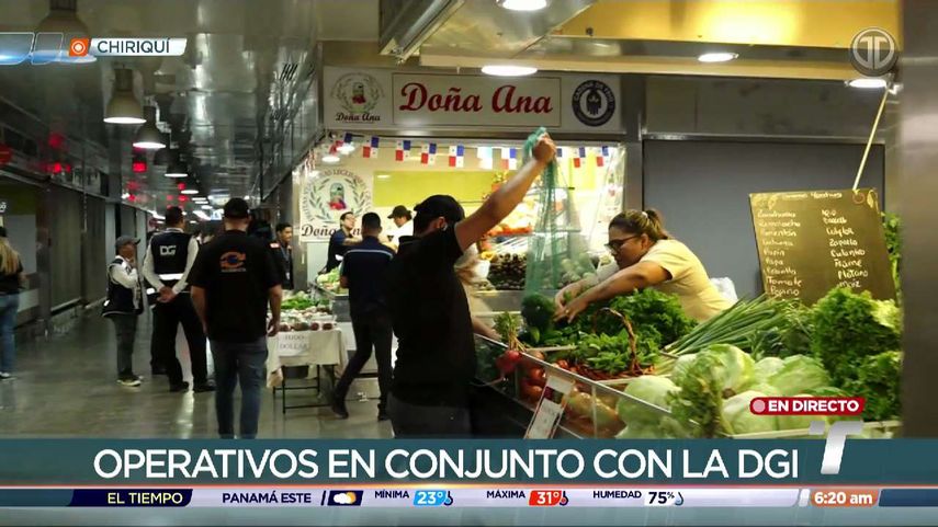 ACODECO y la DGI desarrolla operativo en el mercado de la Cadena Frío en Chiriquí