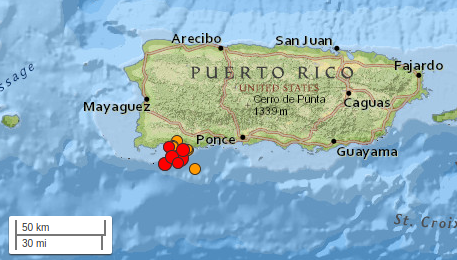 Inspirar Retocar Tratamiento Un temblor de magnitud 5 sacude el sur de Puerto Rico