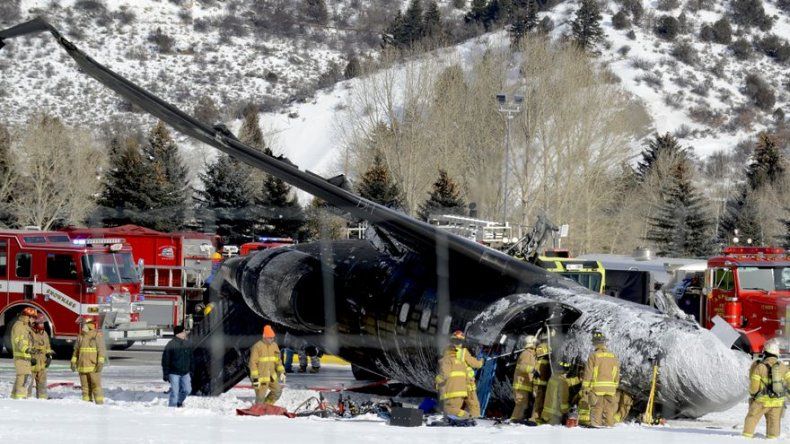 Delicados, los sobrevivientes de avión en Colorado