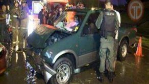 Un muerto y dos heridos dejó choque en vía Tocumen