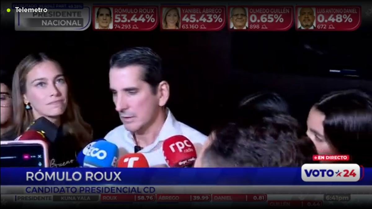 Candidato Rómulo Roux gana las primarias del partido Cambio Democrático por el cargo de presidente.