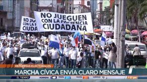 Marcha cívica evidenció rechazo a cambios a las reformas electorales