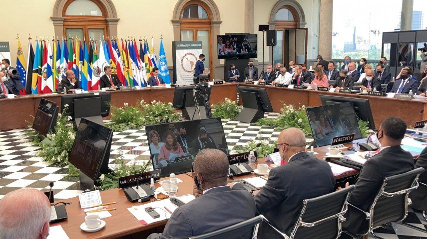 Vista de la cumbre de Celac en México.