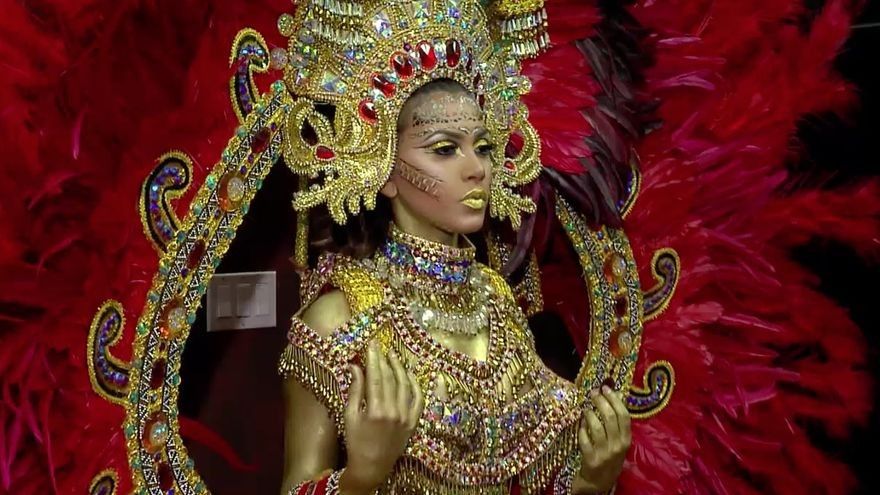 Sesión de fotos de Miss Panamá 2015 en traje de fantasía