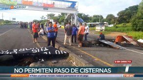 Continúan los cierres en Chiriquí afectando a productores y transportistas