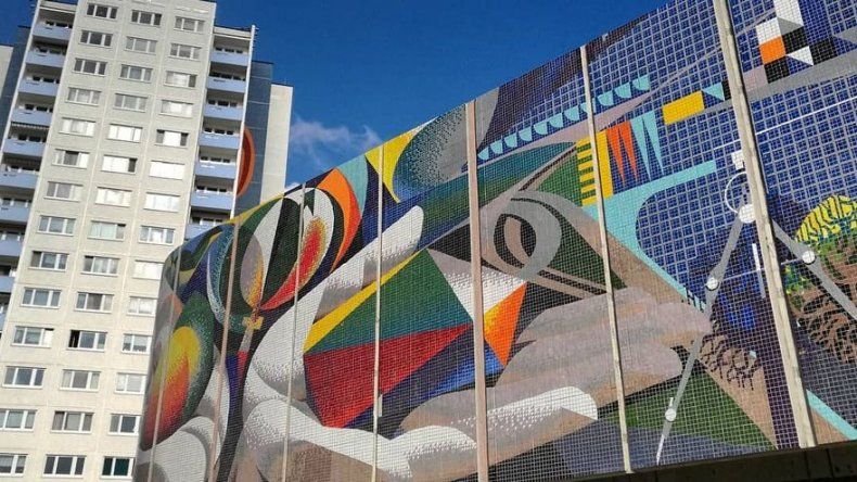 La ciudad alemana de Erfurt celebra el retorno de su mural de Josep Renau
