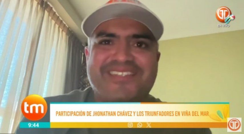Jhonathan Chávez y Los Triunfadores listos para viajar a Viña del Mar.
