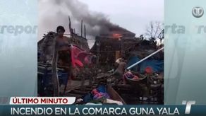 Incendio en la Comarca Guna Yala