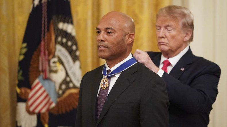 Donald Trump condecora a Mariano Rivera con la Medalla Presidencial de la Libertad