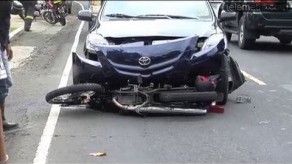 Motorizado es arrollado por vehículo en San Francisco